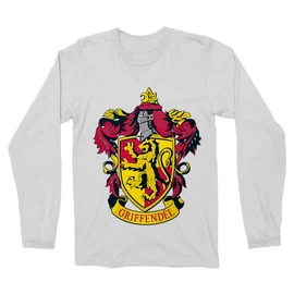 Fehér Harry Potter férfi hosszú ujjú póló - Griffendél logó