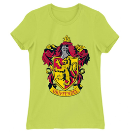 Almazöld Harry Potter női rövid ujjú póló - Griffendél logó