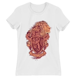 Fehér Harry Potter női rövid ujjú póló - Gryffindor