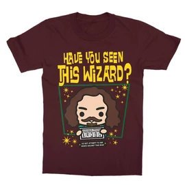 Bordó Harry Potter gyerek rövid ujjú póló - Have you seen this wizard?