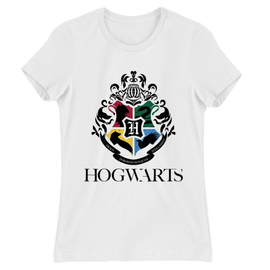 Fehér Harry Potter női rövid ujjú póló - Hogwarts Alumni