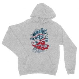 Sportszürke Harry Potter unisex kapucnis pulóver - Hogwarts Express