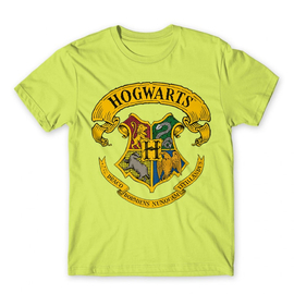 Almazöld Harry Potter férfi rövid ujjú póló - Hogwarts color