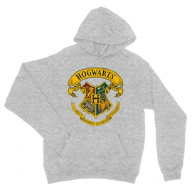Sportszürke Harry Potter unisex kapucnis pulóver - Hogwarts Color 