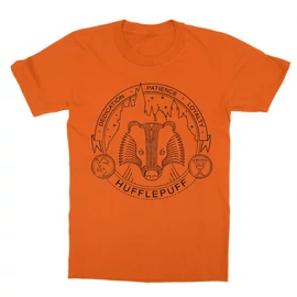 Narancs Harry Potter gyerek rövid ujjú póló - Hufflepuff Lineart