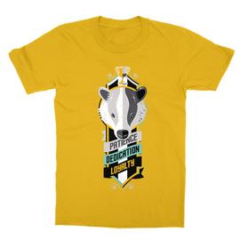 Sárga Harry Potter gyerek rövid ujjú póló - Hufflepuff values
