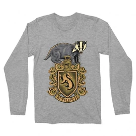 Sportszürke Harry Potter férfi hosszú ujjú póló - Hufflepuff
