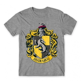Sportszürke Harry Potter férfi rövid ujjú póló - Hugrabug Logo