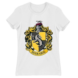 Fehér Harry Potter női rövid ujjú póló - Hugrabug Logo