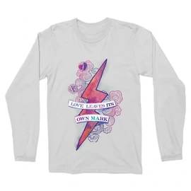 Fehér Harry Potter férfi hosszú ujjú póló - Love Mark