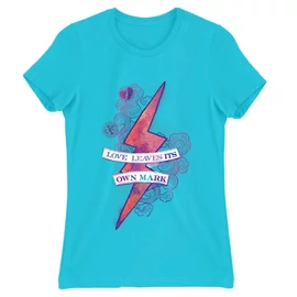 Atollkék Harry Potter női rövid ujjú póló - Love Mark