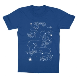 Királykék Harry Potter gyerek rövid ujjú póló - Marauders constellation