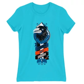 Atollkék Harry Potter női rövid ujjú póló - Ravenclaw values