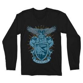 Fekete Harry Potter férfi hosszú ujjú póló - Ravenclaw
