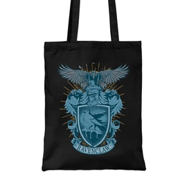 Fekete Harry Potter vászontáska - bevásárlótáska - Ravenclaw