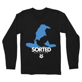 Fekete Harry Potter férfi hosszú ujjú póló - Sorted Ravenclaw