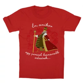 Piros Magyar népmesék gyerek rövid ujjú póló - Egy perc