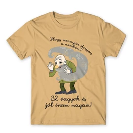 Homok Magyar népmesék férfi rövid ujjú póló - Stresszes munka