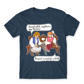 Denim Magyar népmesék férfi rövid ujjú póló - Szeretnélek meghívni egy kávéra