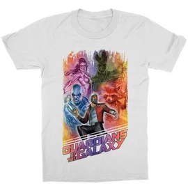 Fehér A galaxis őrzői gyerek rövid ujjú póló - Guardians Team Colors