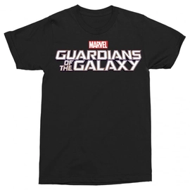 Fekete A galaxis őrzői férfi rövid ujjú póló - Guardians Simple Logo