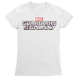 Fehér A galaxis őrzői női rövid ujjú póló - Guardians Simple Logo