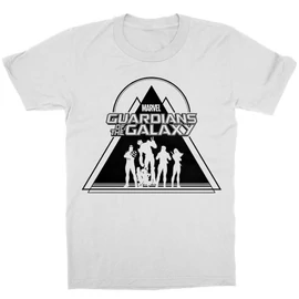 Fehér A galaxis őrzői gyerek rövid ujjú póló - Guardians Triangle