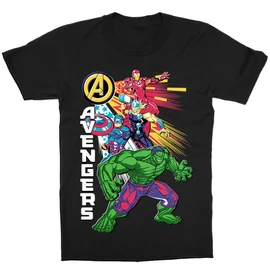 Fekete Bosszúállók - Avengers gyerek rövid ujjú póló - Avengers Group