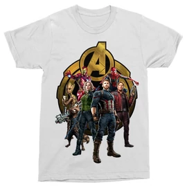 Fehér Bosszúállók: Végtelen háború férfi rövid ujjú póló