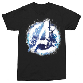 Fekete Bosszúállók - Avengers férfi rövid ujjú póló