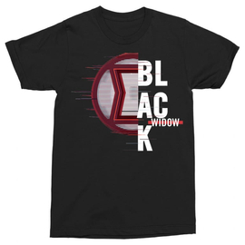 Fekete Özvegy férfi rövid ujjú póló - Black Widow badge