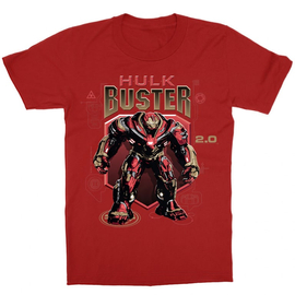 Piros Bosszúállók gyerek rövid ujjú póló - Hulk Buster