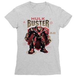Sportszürke Bosszúállók női rövid ujjú póló - Hulk Buster