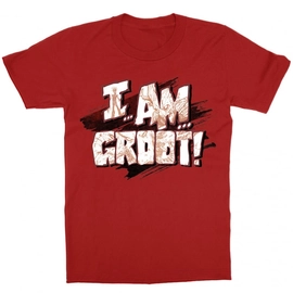 Piros A galaxis őrzői gyerek rövid ujjú póló - I am Groot