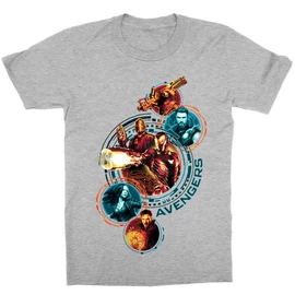 Sportszürke Bosszúállók gyerek rövid ujjú póló - Infinity War Team