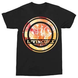 Fekete Bosszúállók Vasember férfi rövid ujjú póló - The invincible