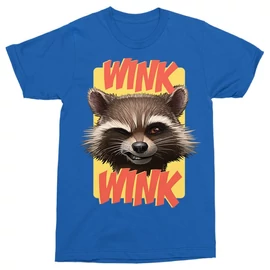 Királykék A galaxis őrzői férfi rövid ujjú póló - Wink Wink