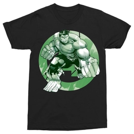 Bosszúállók férfi rövid ujjú póló - Hulk Avengers Logo