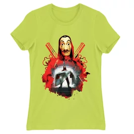 Almazöld A nagy pénzrablás női rövid ujjú póló - Money Heist Staircase