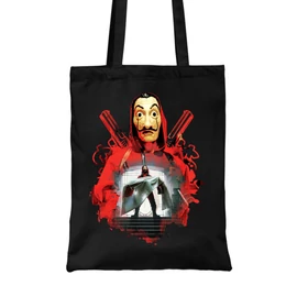 Fekete  A nagy pénzrablás vászontáska - Money Heist Staircase