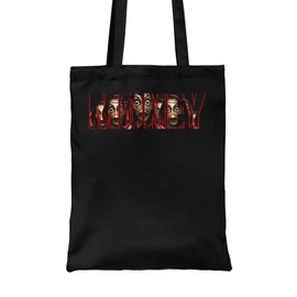 Fekete  A nagy pénzrablás vászontáska - Money