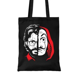 Fekete  A nagy pénzrablás vászontáska - Professor Face