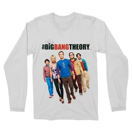 Fehér Agymenők férfi hosszú ujjú póló - BBT Team