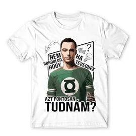 Fehér Agymenők gyerek rövid ujjú póló - Ha tévednék, azt tudnám!