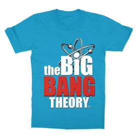 Atollkék Agymenők gyerek rövid ujjú póló - The Big Bang Theory Logo