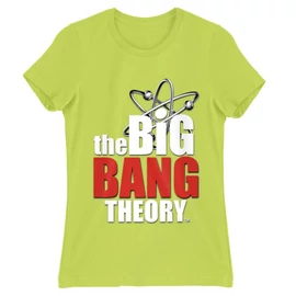 Almazöld Agymenők női rövid ujjú póló - The Big Bang Theory Logo