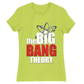 Almazöld Agymenők női rövid ujjú póló - The Big Bang Theory Logo