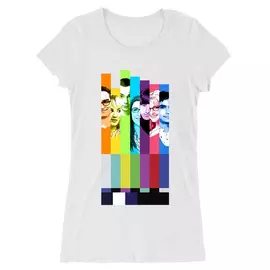 Agymenők női hosszított póló - The Big Bang Theory Colors