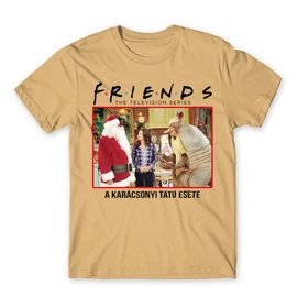 Homok Jóbarátok férfi rövid ujjú póló - A karácsonyi tatu esete