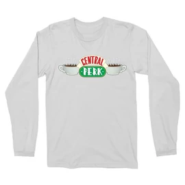 Fehér Jóbarátok férfi hosszú ujjú póló - Central Perk Logo